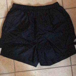 Black adidas shorts